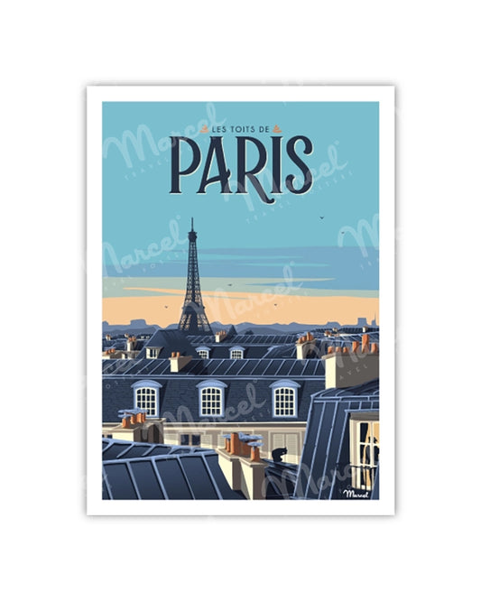 PARIS Postcard "The Roofs"