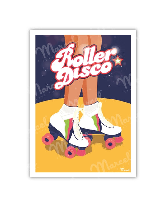 "Roller Disco" Postcard