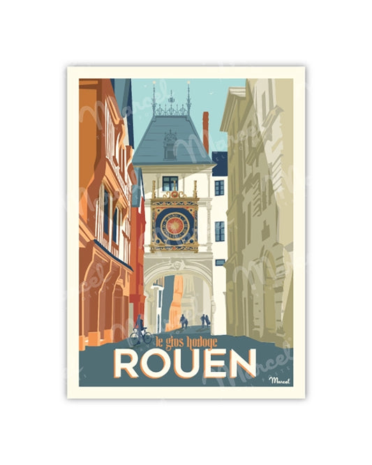 ROUEN Postcard "The Big Clock"