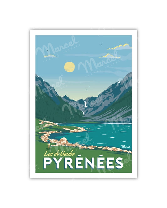 Postcard THE PYRENEES "Lake Gaube"