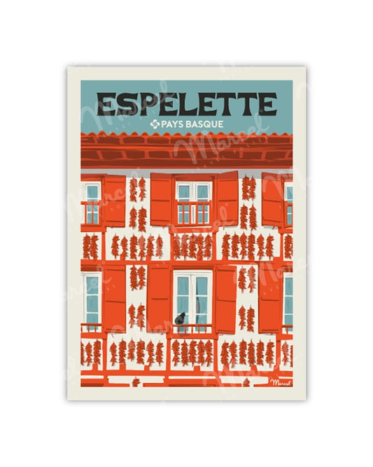 ESPELETTE Postcard