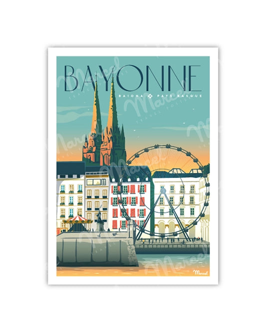 Postcard BAYONNE "Place du Réduit"