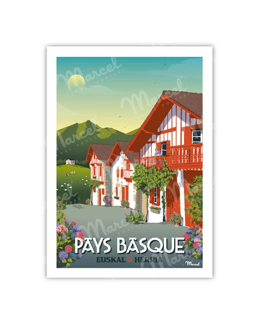 Postcard BASQUE COUNTRY "Basque Village"