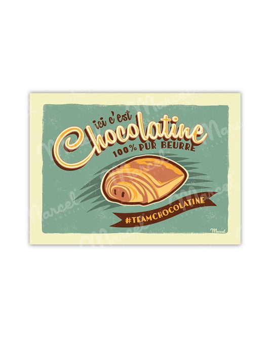 Postcard “Here it’s Chocolatine!”