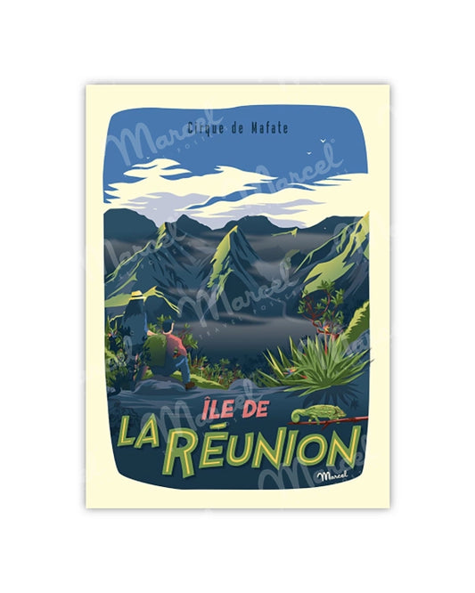 Postcard REUNION ISLAND "Cirque de Mafate"