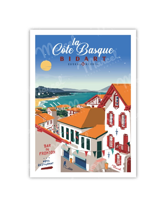BIDART "Basque Coast" Postcard