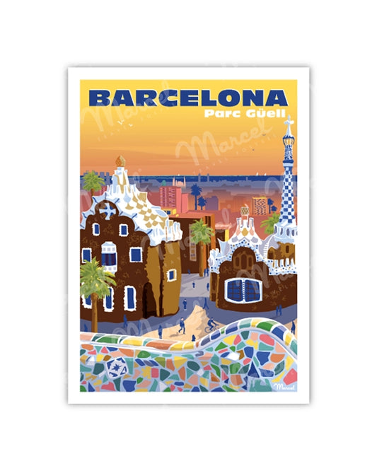 Postcard BARCELONA "Park Güell"