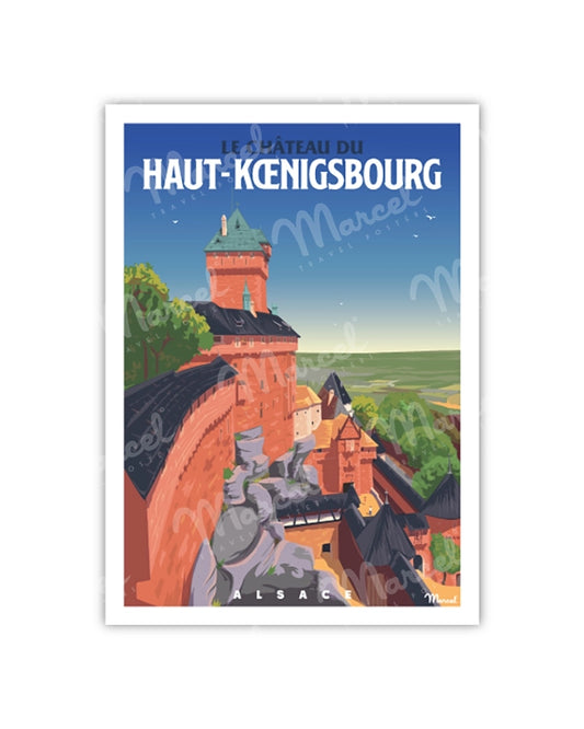 ALSACE Postcard "Haut-Koenigsbourg Castle"