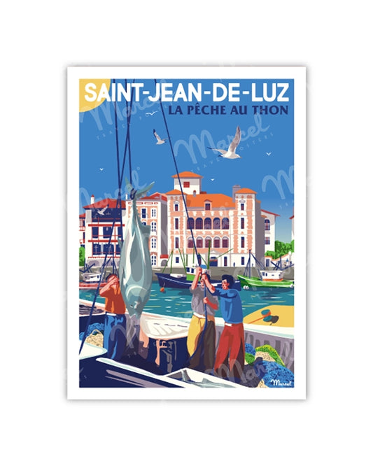 Postcard SAINT-JEAN-DE-LUZ "Tuna fishing"