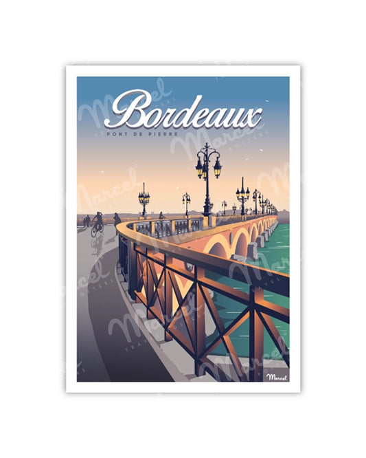 Postcard BORDEAUX "Stone Bridge"