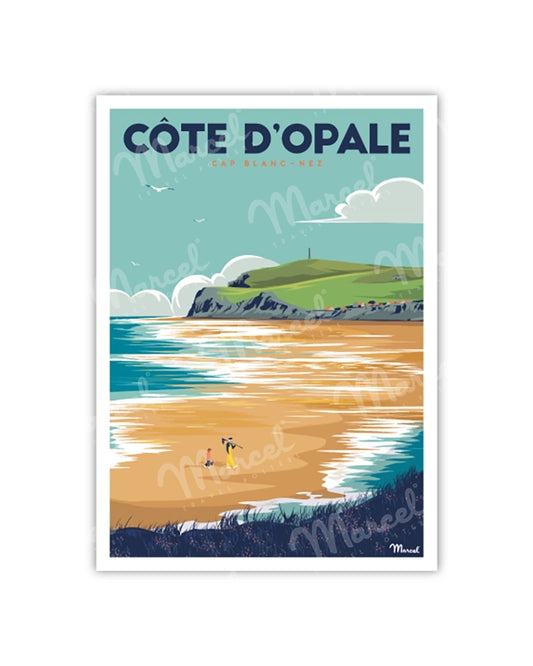 Postcard OPAL COAST "Cap Blanc-Nez"