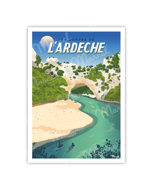 Postcard "The Gorges of the Ardèche"