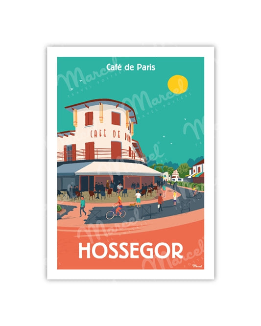 HOSSEGOR Postcard "Café de Paris"