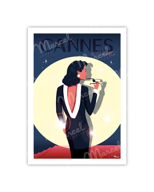 CANNES Postcard "La Croisette Glamour"