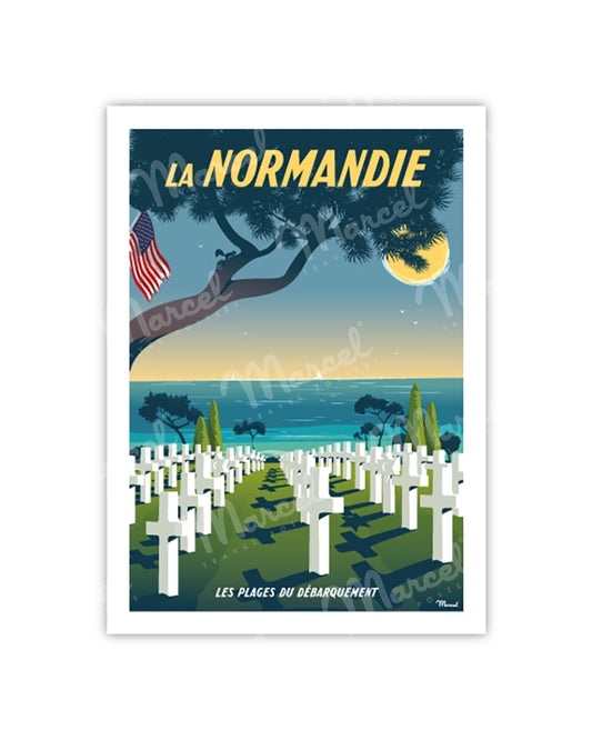 Postcard NORMANDY "D-Day Beach"