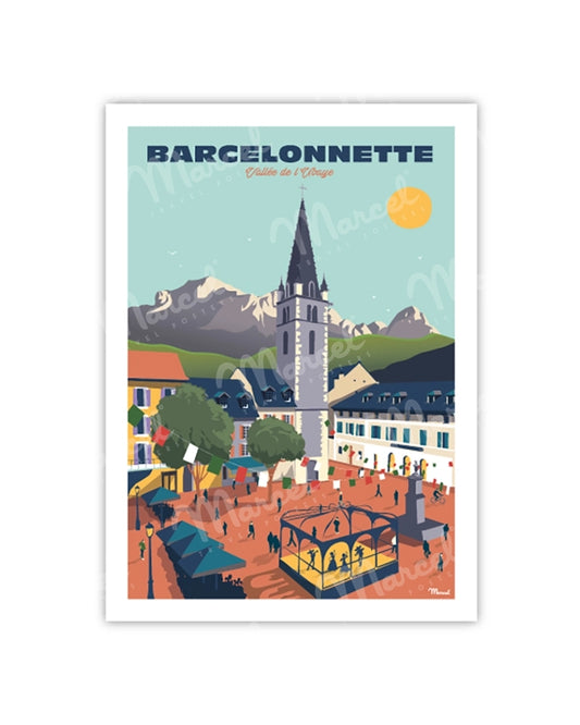 BARCELONNETTE Postcard