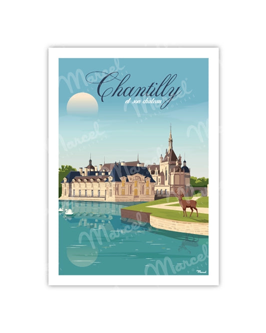 CHANTILLY Postcard