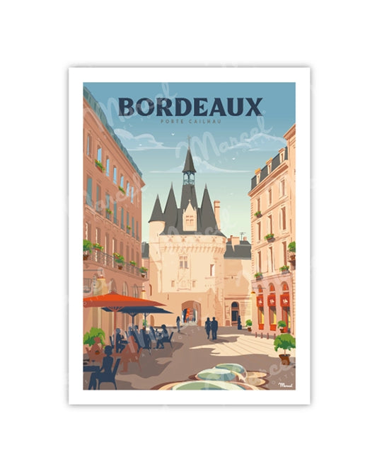 Postcard BORDEAUX "Porte Cailhau"