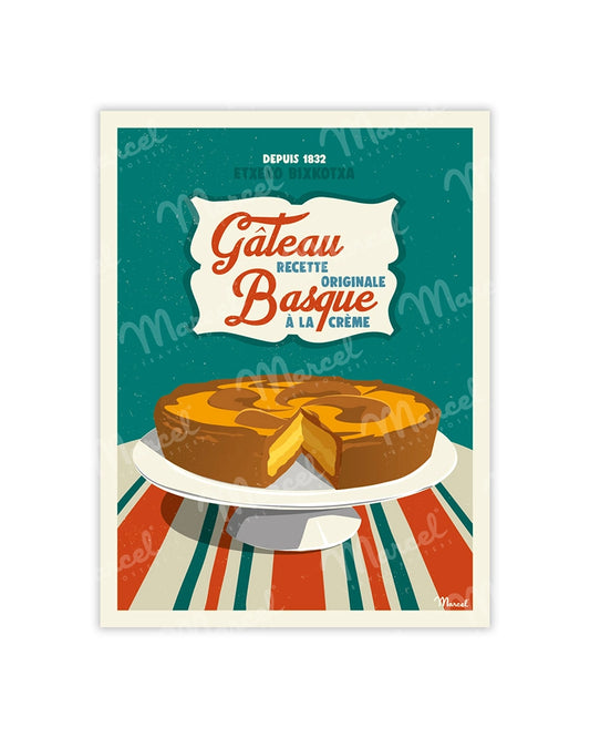 Postcard "Basque Cake"