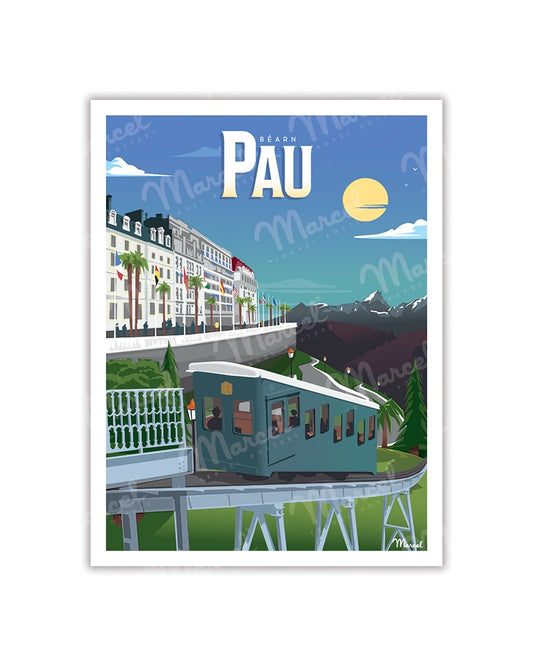 PAU Postcard "The Funicular"