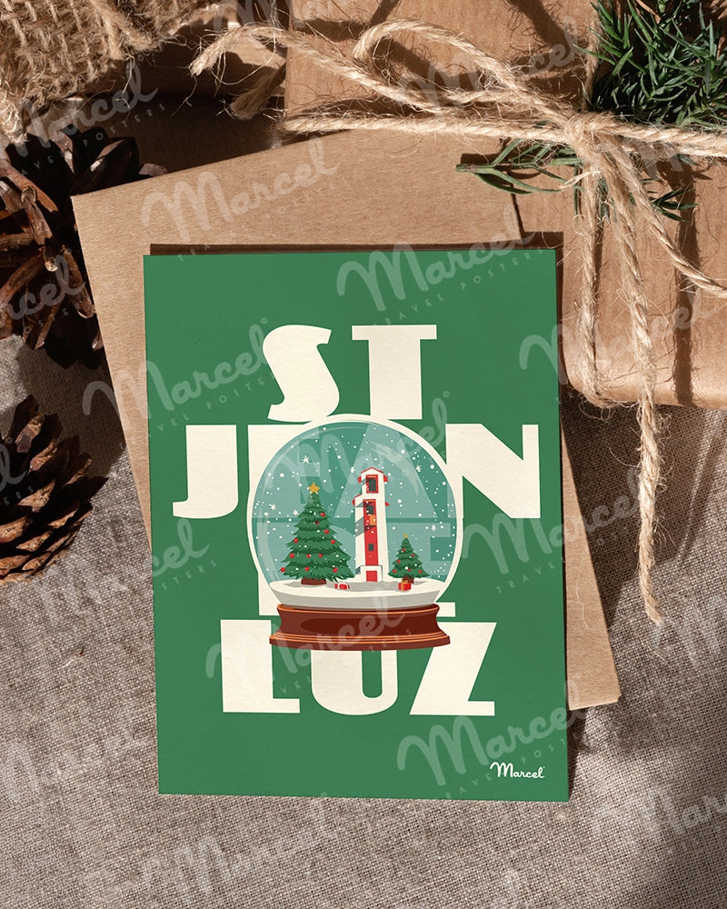 Carte Postale SAINT JEAN DE LUZ "Boule à neige"