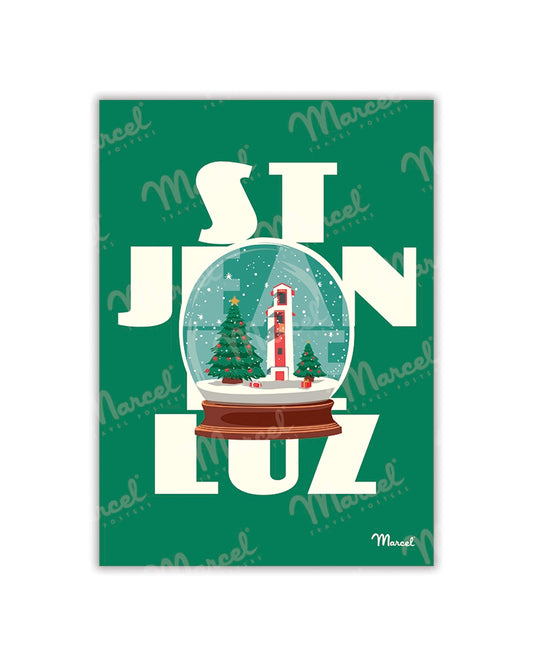 Postcard SAINT-JEAN-DE-LUZ "Snow globe"
