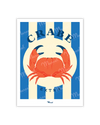 Travel Color Postcard "Crab"