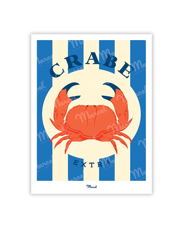 Travel Color Postcard "Crab"