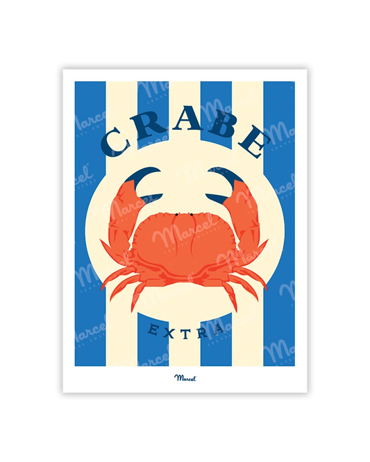 Travel Color Postcard "Crab"