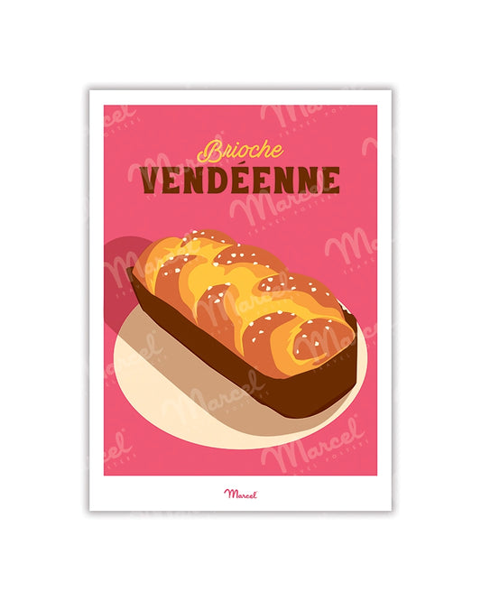 Travel Color Postcard "Brioche Vendéenne"
