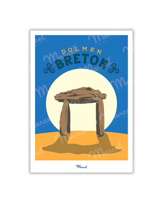 Travel Color postcard “Dolmen Breton”