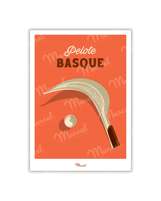 Travel Color postcard “Basque pelota”