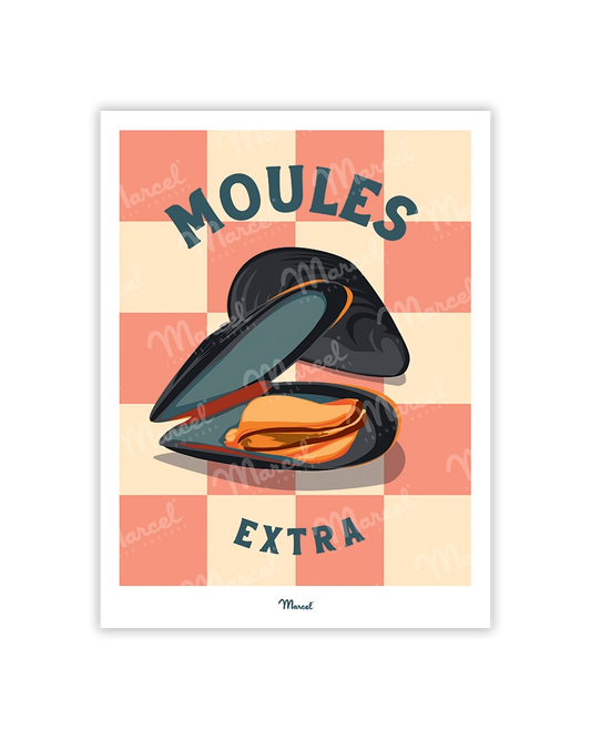 Travel Color Postcard "Mussels"
