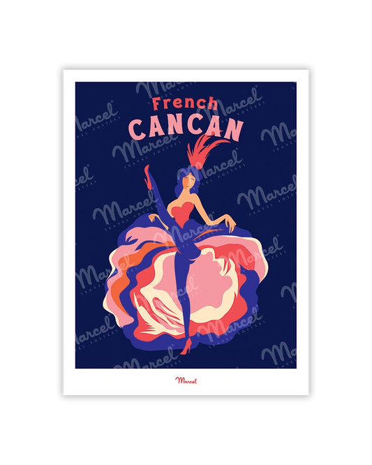 Travel Color PARIS postcard "French Cancan"