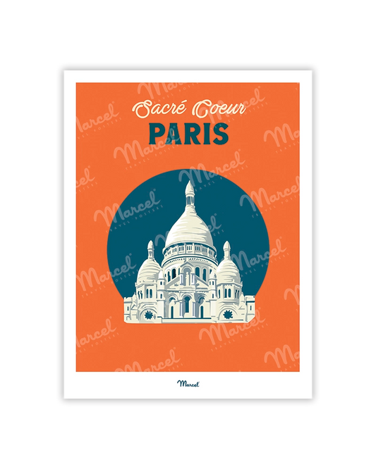 Travel Color PARIS "Sacré-Coeur" postcard