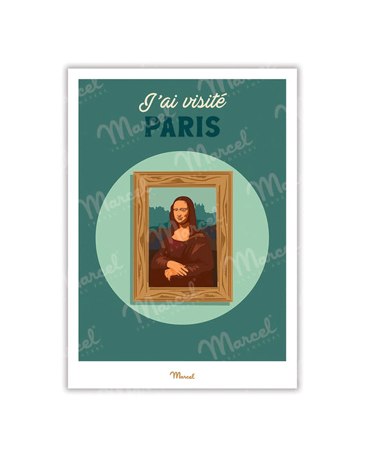 Travel Color PARIS "Tableau Museum" postcard