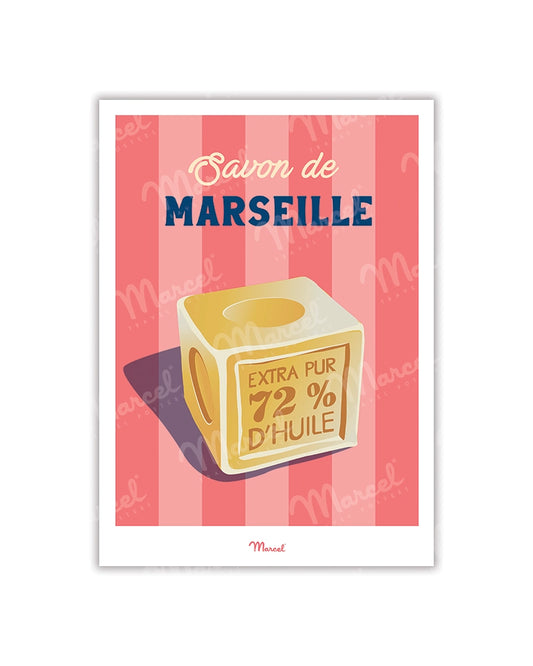 Travel Color MARSEILLE "Marseille Soap" postcard