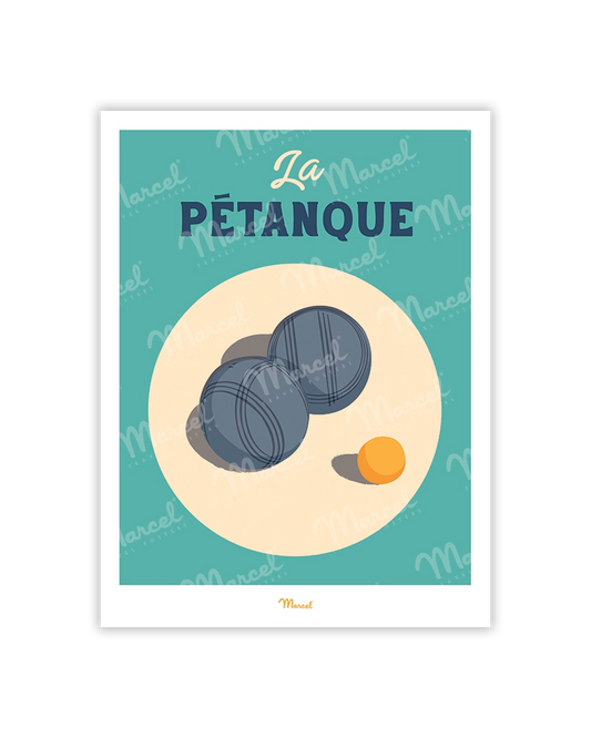 Travel Color "Pétanque" postcard