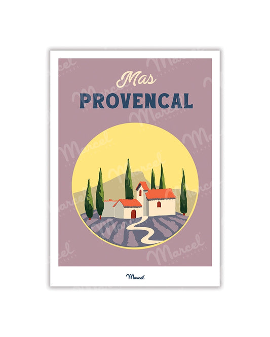 Travel Color PROVENCE postcard "Le Mas Maison Provençale"