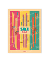 Carte Postale "Ski Pop"