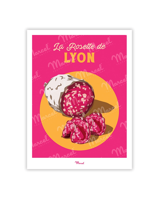 Travel Color Postcard LYON "Charcuterie La Rosette"