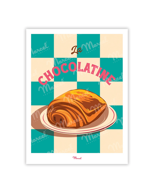 Travel Color postcard “La chocolatine”
