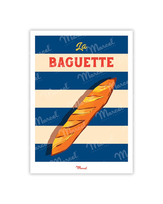 Travel Color Postcard "The Baguette"