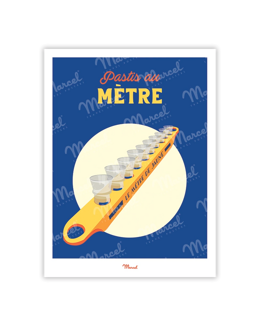 Travel Color Postcard "The Meter of Pastis"