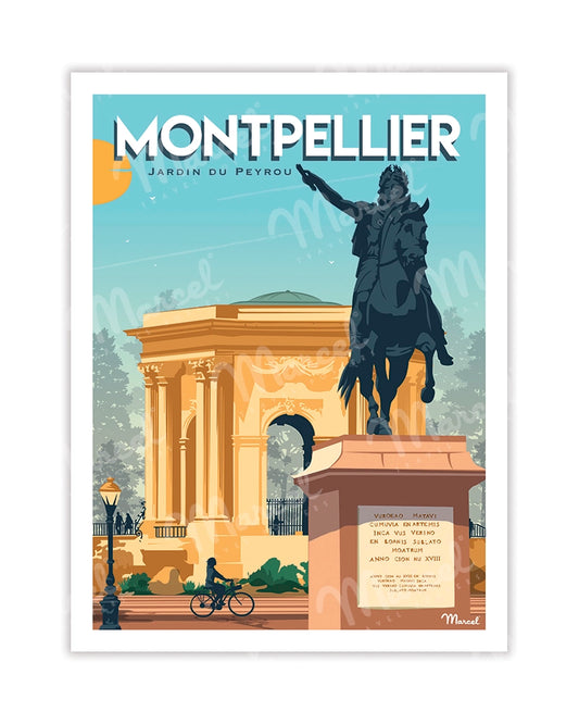 Postcard MONTPELLIER "The Peyrou Garden"