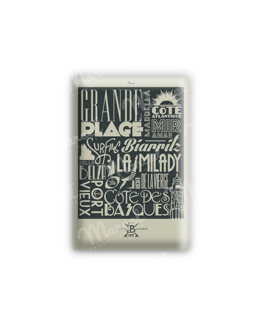 Magnet BIARRITZ "Typography"