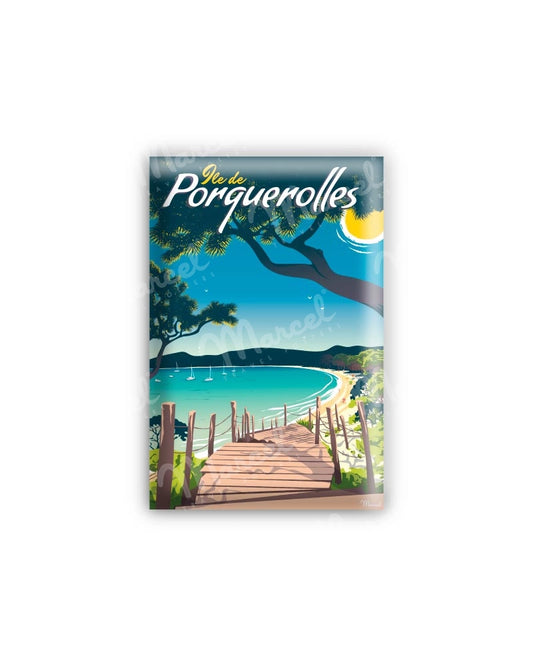 Magnet PORQUEROLLES "Plage Notre Dame"