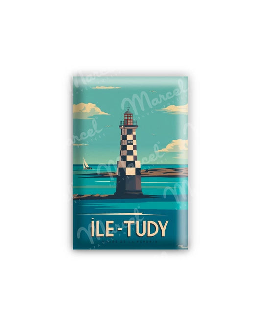 Magnet ÎLE-TUDY " Phare Perdrix "