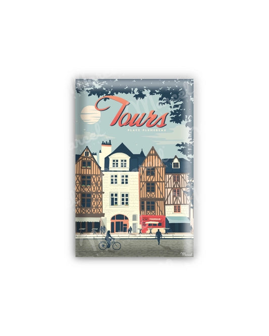 Magnet TOURS "Place Plumereau"