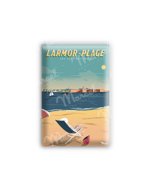 Magnet LARMOR-PLAGE "Vue sur Port-Louis"
